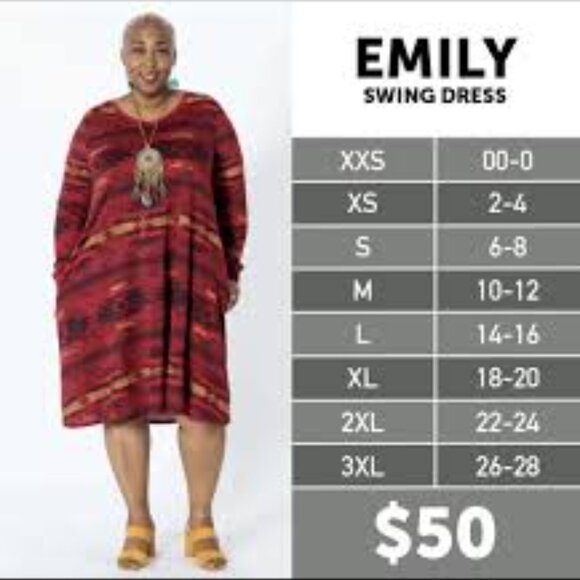 LLR Emily Long Sleeve Swing Dress NWT - Picture 4 of 4